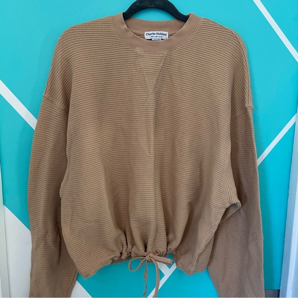 Charlie Holiday waffle knit top - Picture 2 of 5